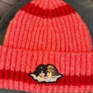 Fiorucci Beanie Knit Hat One Size NWOT Chic Pink 💫🌸💖👼 #Boho #chic
